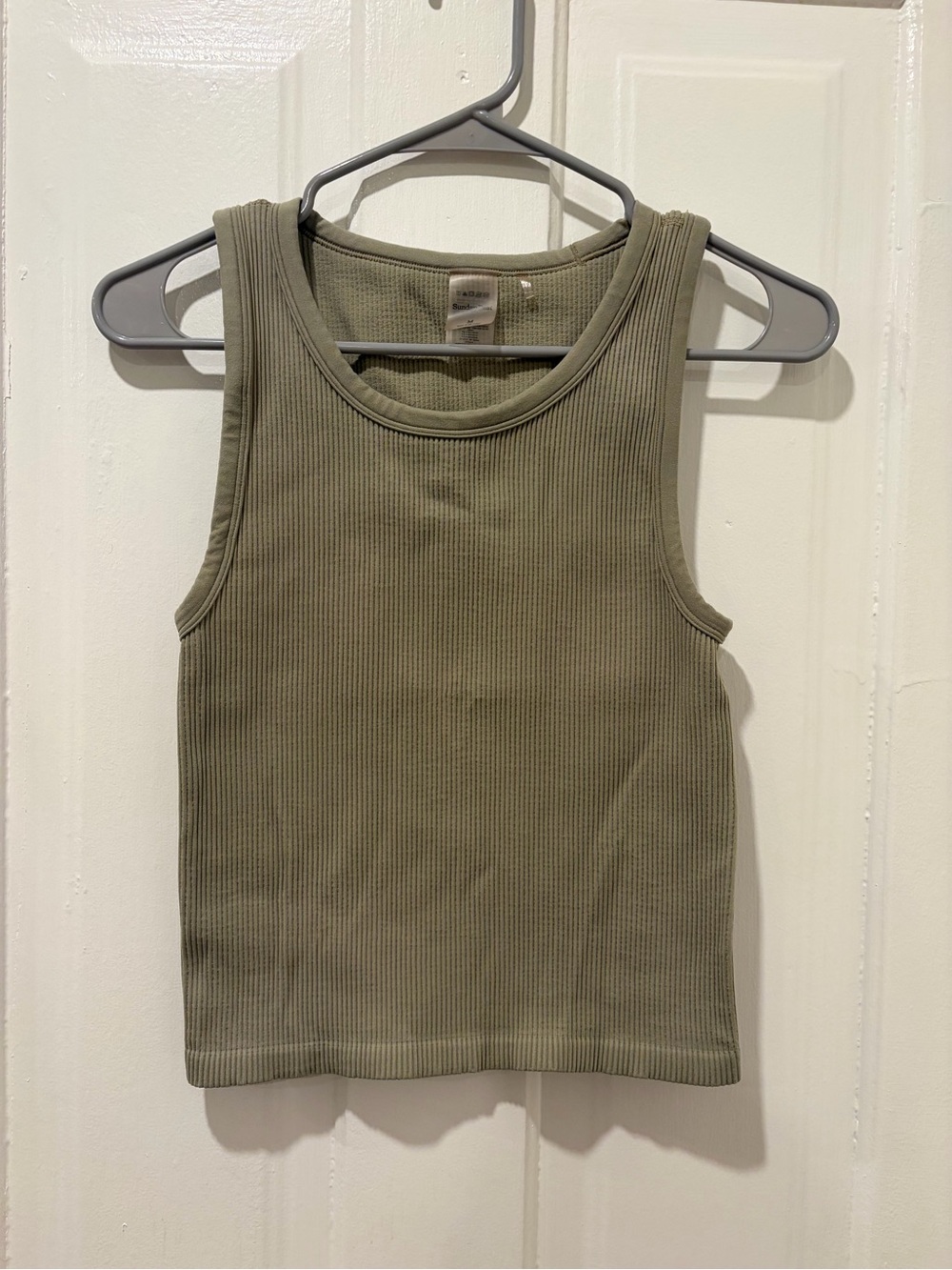 Sunday Best Olive Ribbed Tank Top